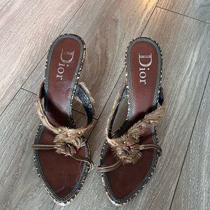 Christian Dior sandal mules